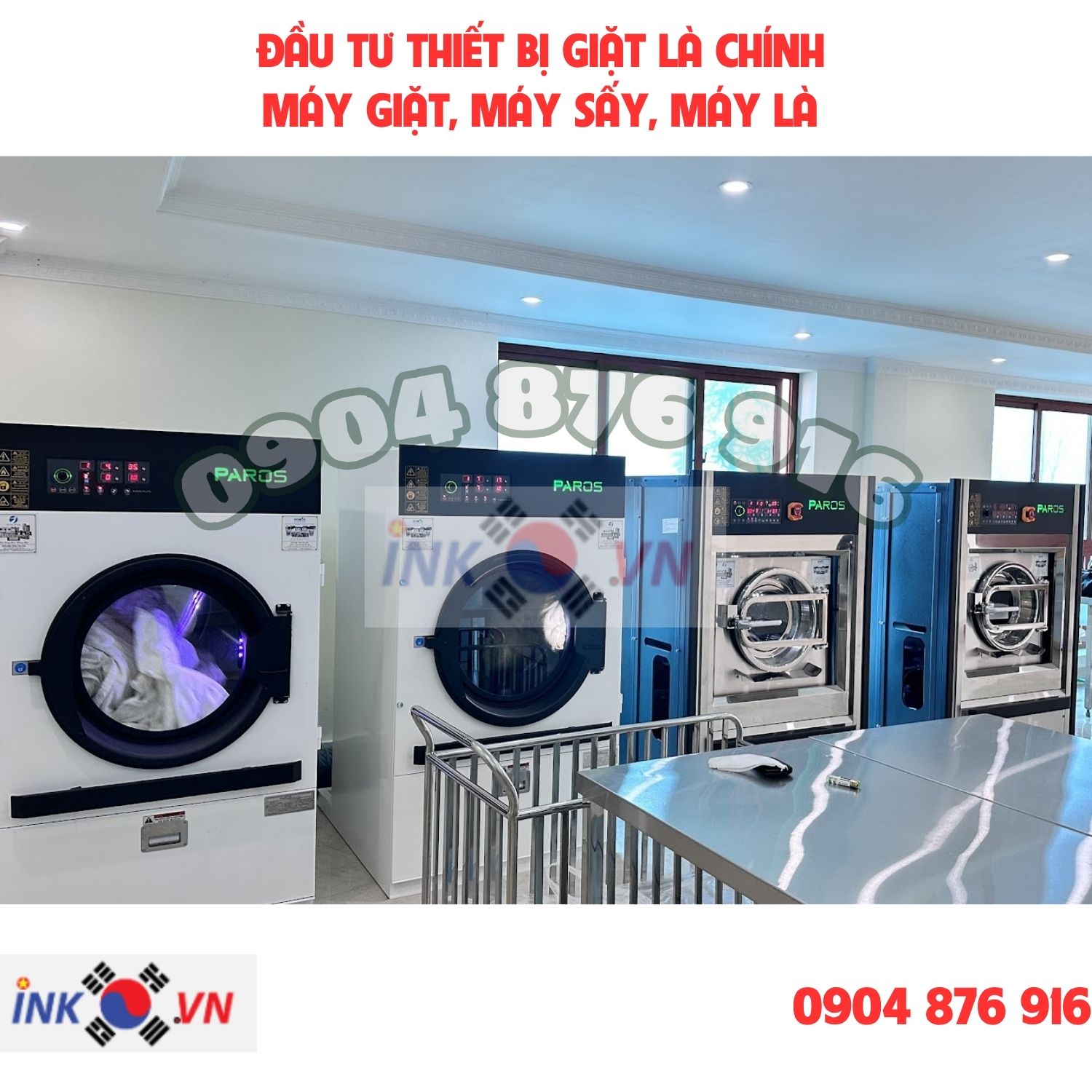 chi phí đầu tư máy giặt công nghiệp cho khách sạn